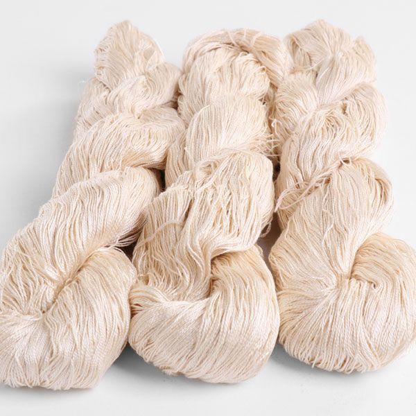 100 SILK YARN 20/2 Natural White 500g Silk Yarns 100 SILK YARN